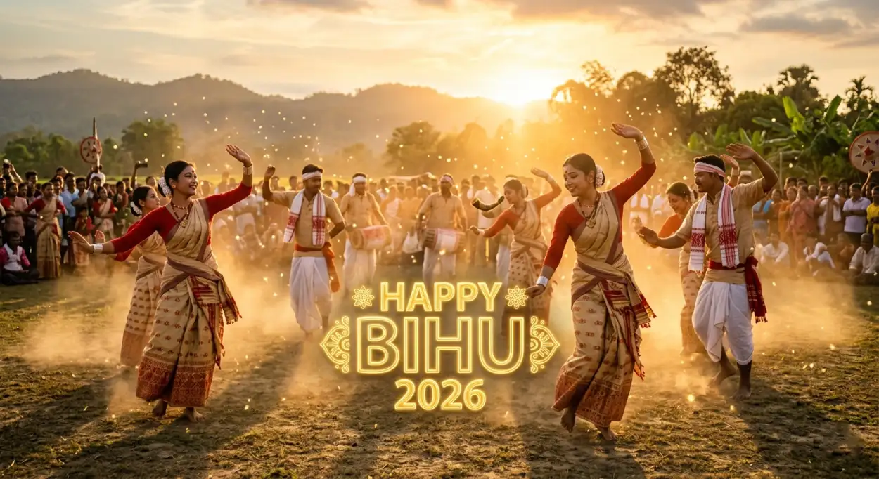 Free Download Happy Bihu 2026 Wishes Free Stock Images - High Quality Happy Bihu 2026 Wishes Image