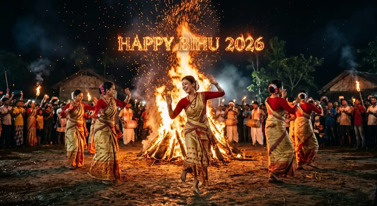 Free Download Happy Bihu 2026 Wishes Images Download - High Quality Happy Bihu 2026 Wishes Image