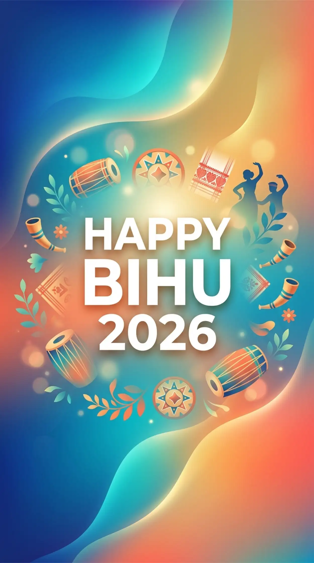 Free Download Happy Bihu 2026 Wishes Logo Png - High Quality Happy Bihu 2026 Wishes Transparent PNG