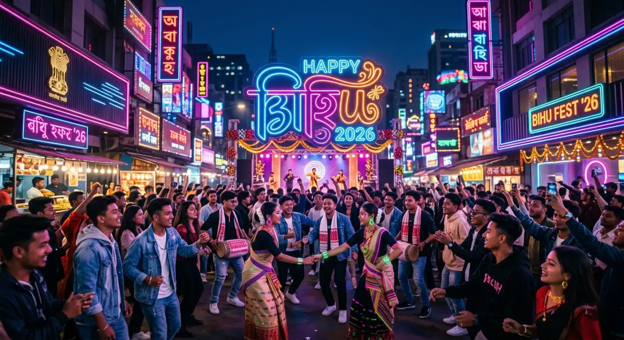 Free Download Happy Bihu 2026 Wishes Trending Hashtags - High Quality Happy Bihu 2026 Wishes Image