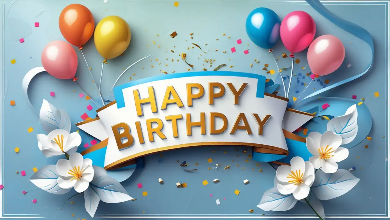 happy birthday desktop wallpaper design
