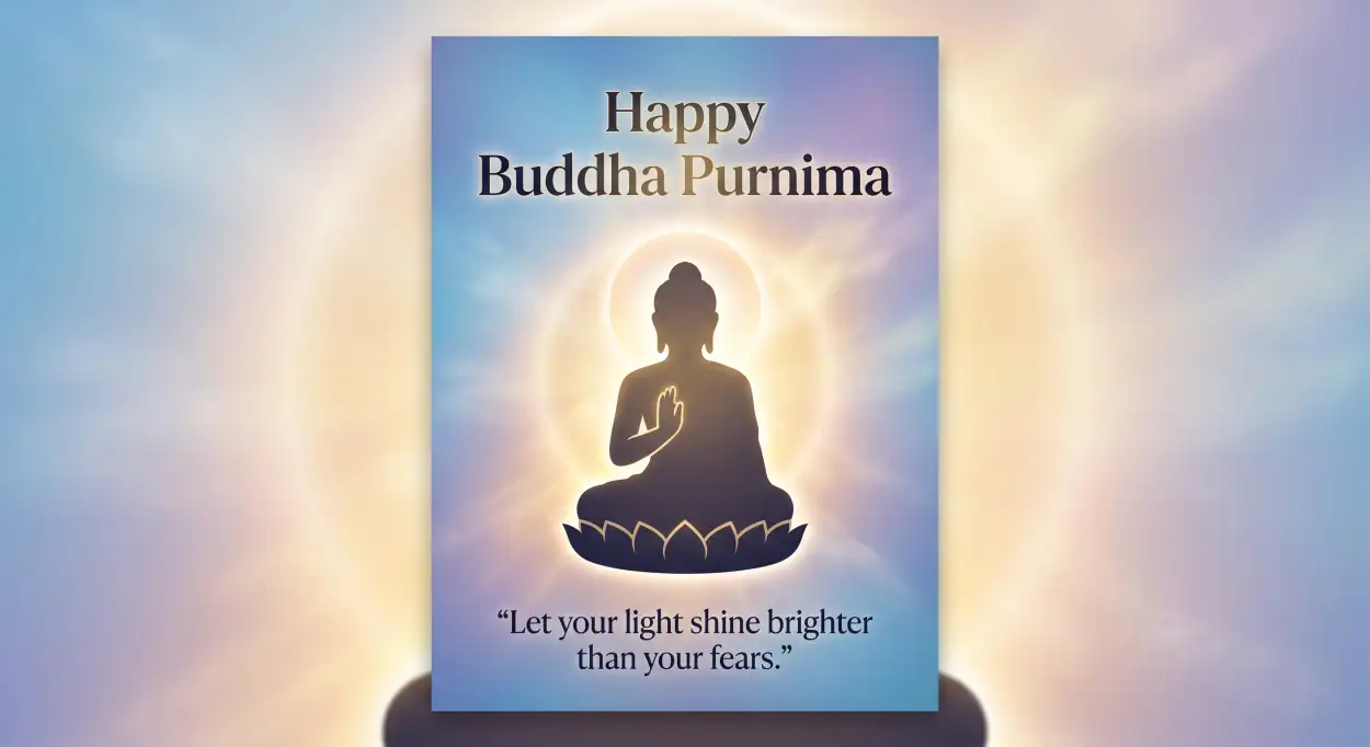Free Download Happy Buddha Purnima 2026 Greeting Cards - High Quality Happy Buddha Purnima Wishes 2026 Image