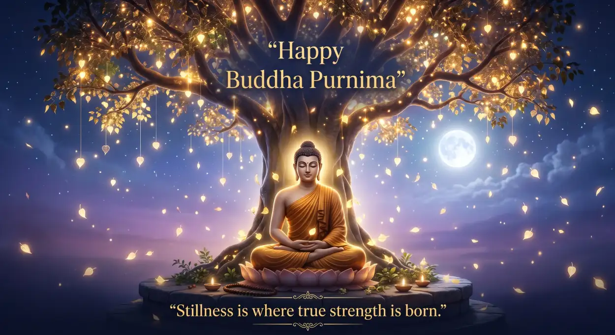 Free Download Happy Buddha Purnima 2026 Quotes And Wishes - High Quality Happy Buddha Purnima Wishes 2026 Image