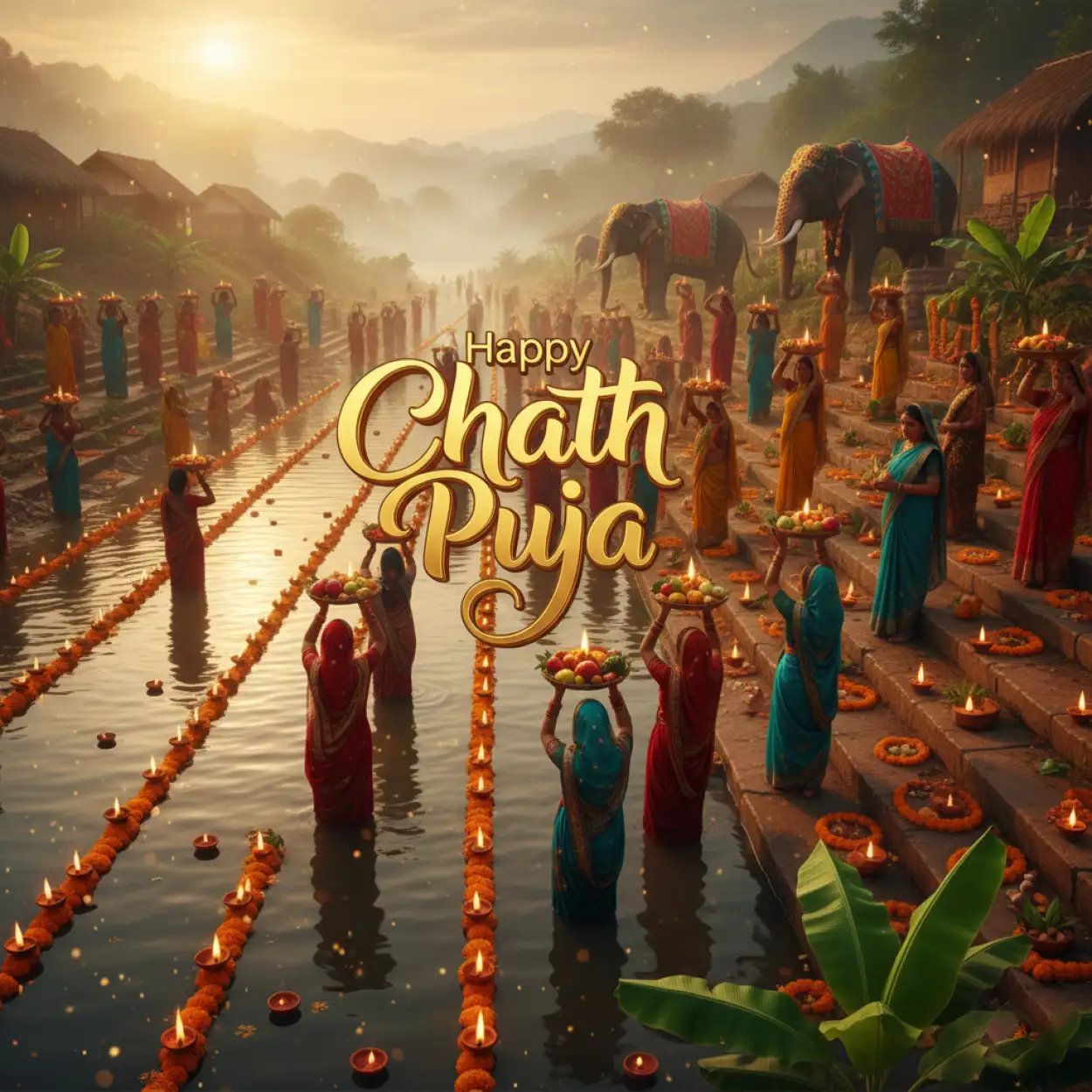 happy chhath puja 2025 banner design free download