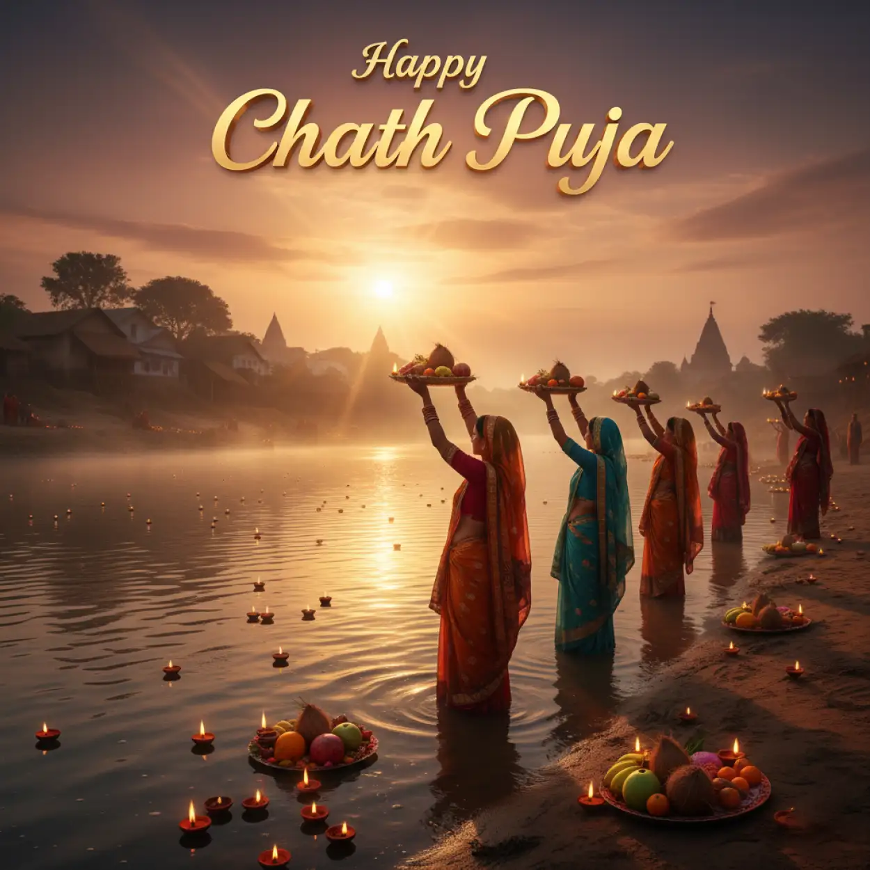 happy chhath puja 2025 festival poster hd download
