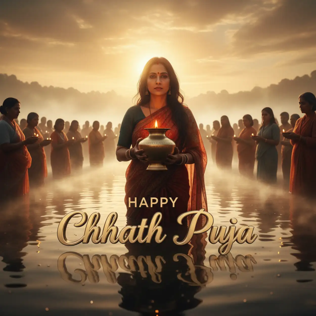 happy chhath puja 2025 greeting card design ideas