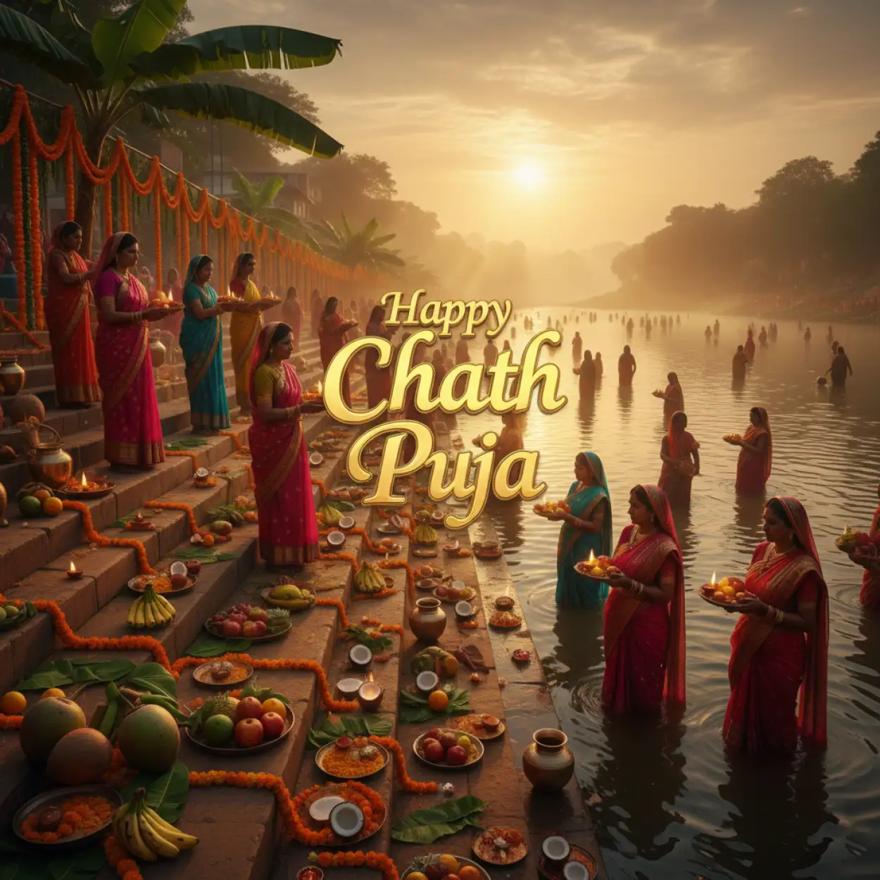 happy chhath puja 2025 vector art for designers
