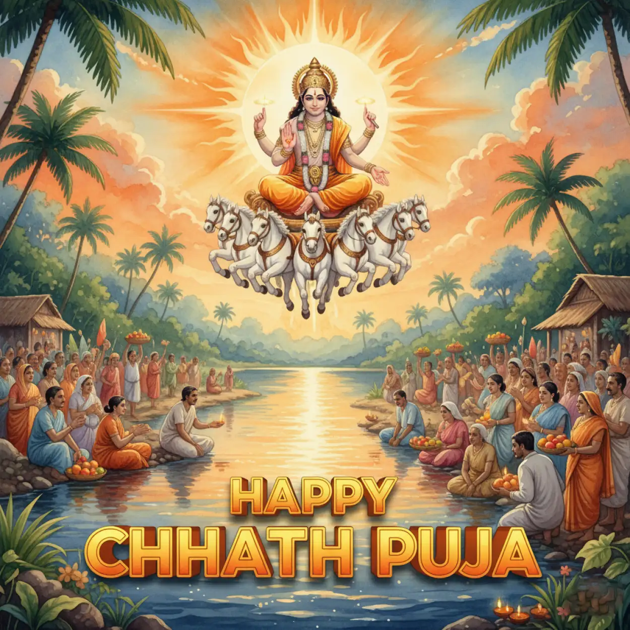 Happy Chhath Puja 2025 Wishes In Hindi - Royalty Free Happy Chhath Puja Image | Pngmagic Free Download Happy Chhath Puja 2025 Wishes In Hindi - High Quality Happy Chhath Puja Background