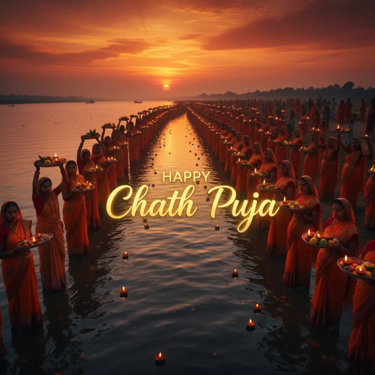 happy chhath puja 2025 wishes with sun god image