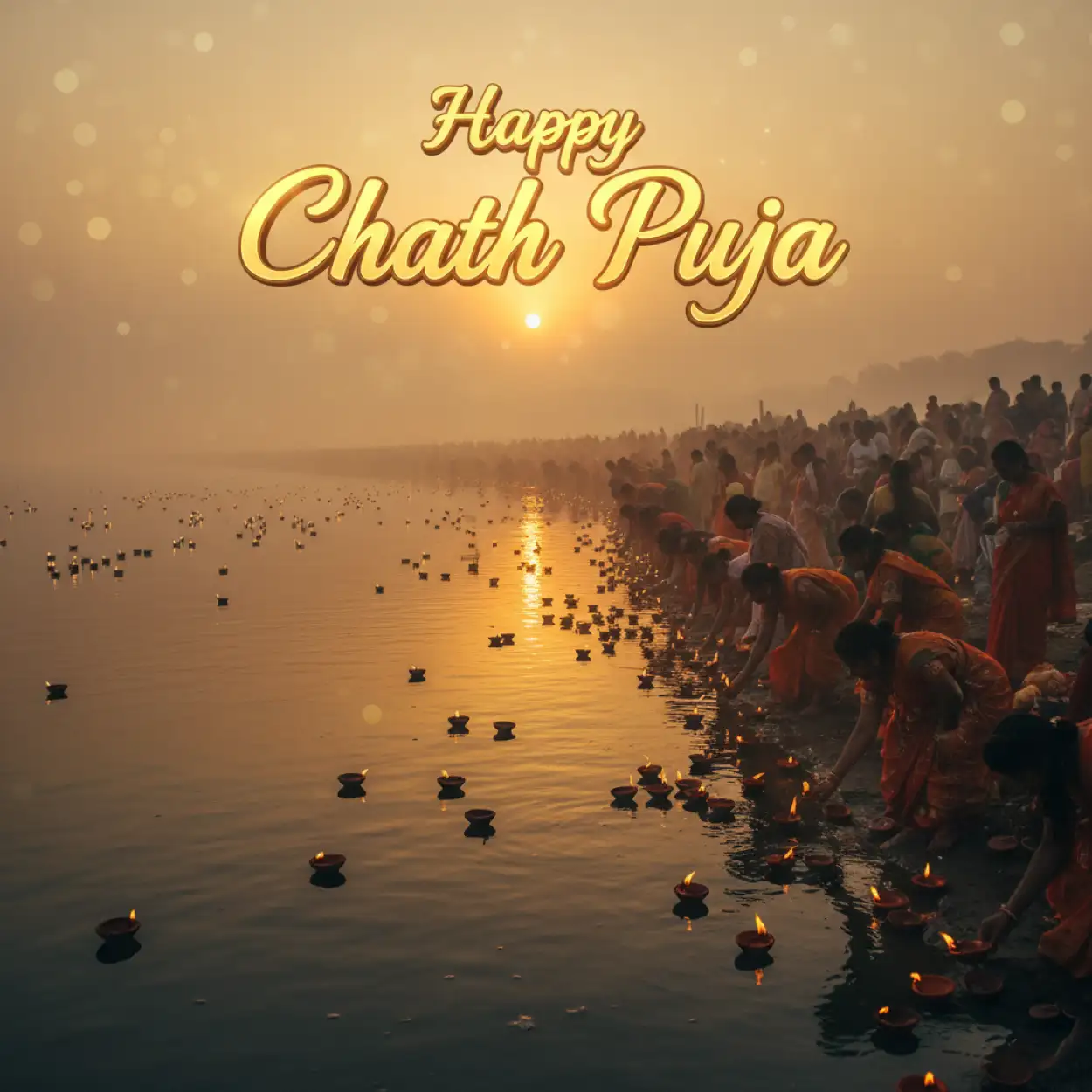 happy chhath puja 2025 wishes with traditional design