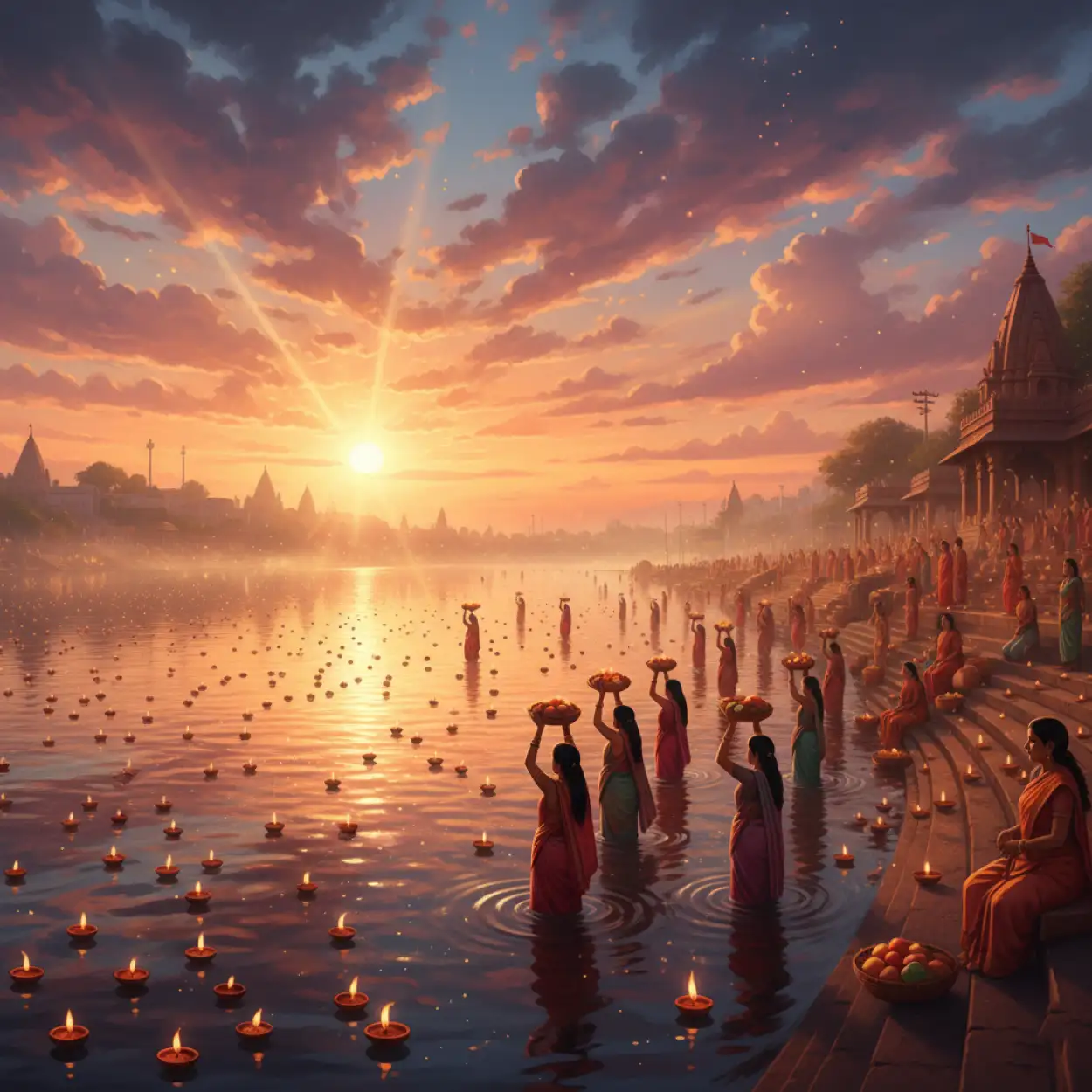 Happy Chhath Puja Hd Background For Greetings - Royalty Free Chhath Puja Background Image | Pngmagic Free Download Happy Chhath Puja Hd Background For Greetings - High Quality Chhath Puja Background Background