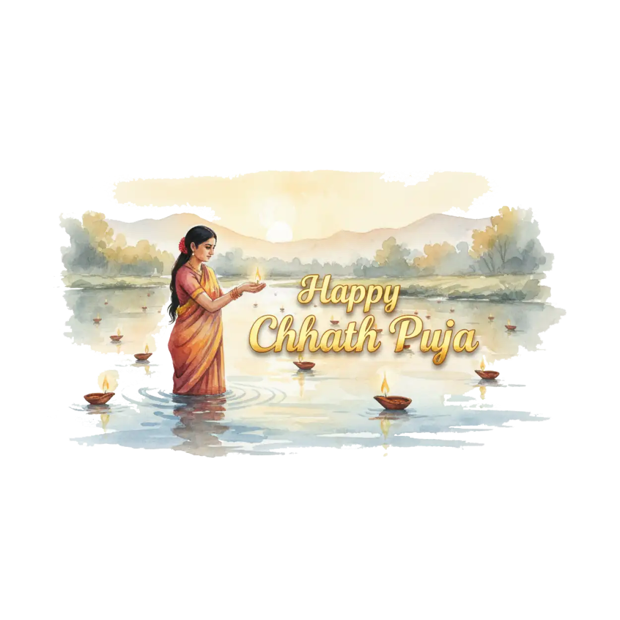 Happy Chhath Puja Png With Ganga River - Royalty Free Happy Chhath Puja Png Image | Pngmagic Free Download Happy Chhath Puja Png With Ganga River - High Quality Happy Chhath Puja Png PNG Image