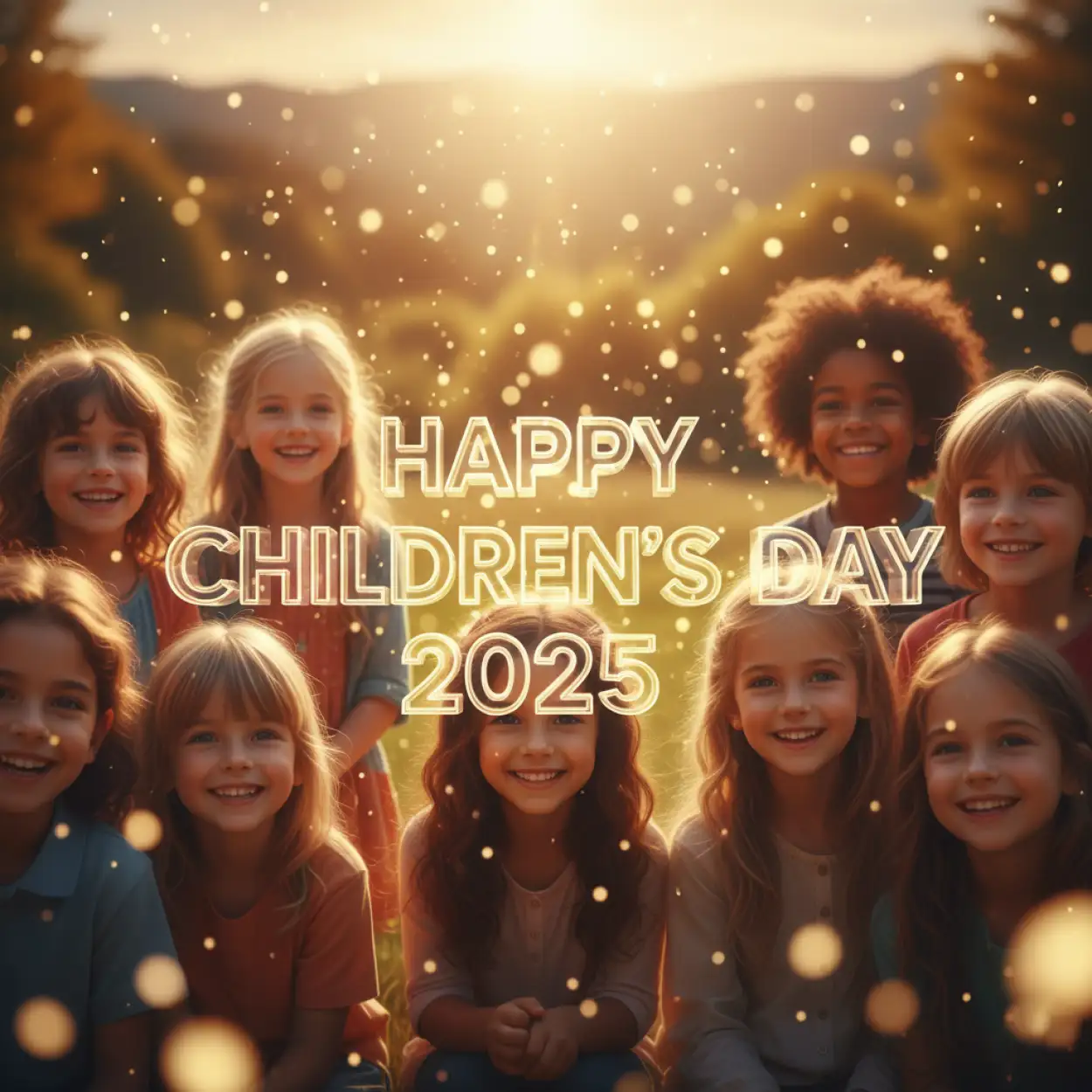happy childrens day 2025 drawing for school students