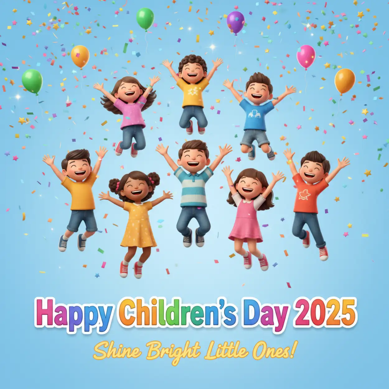 happy childrens day 2025 facebook post with captions