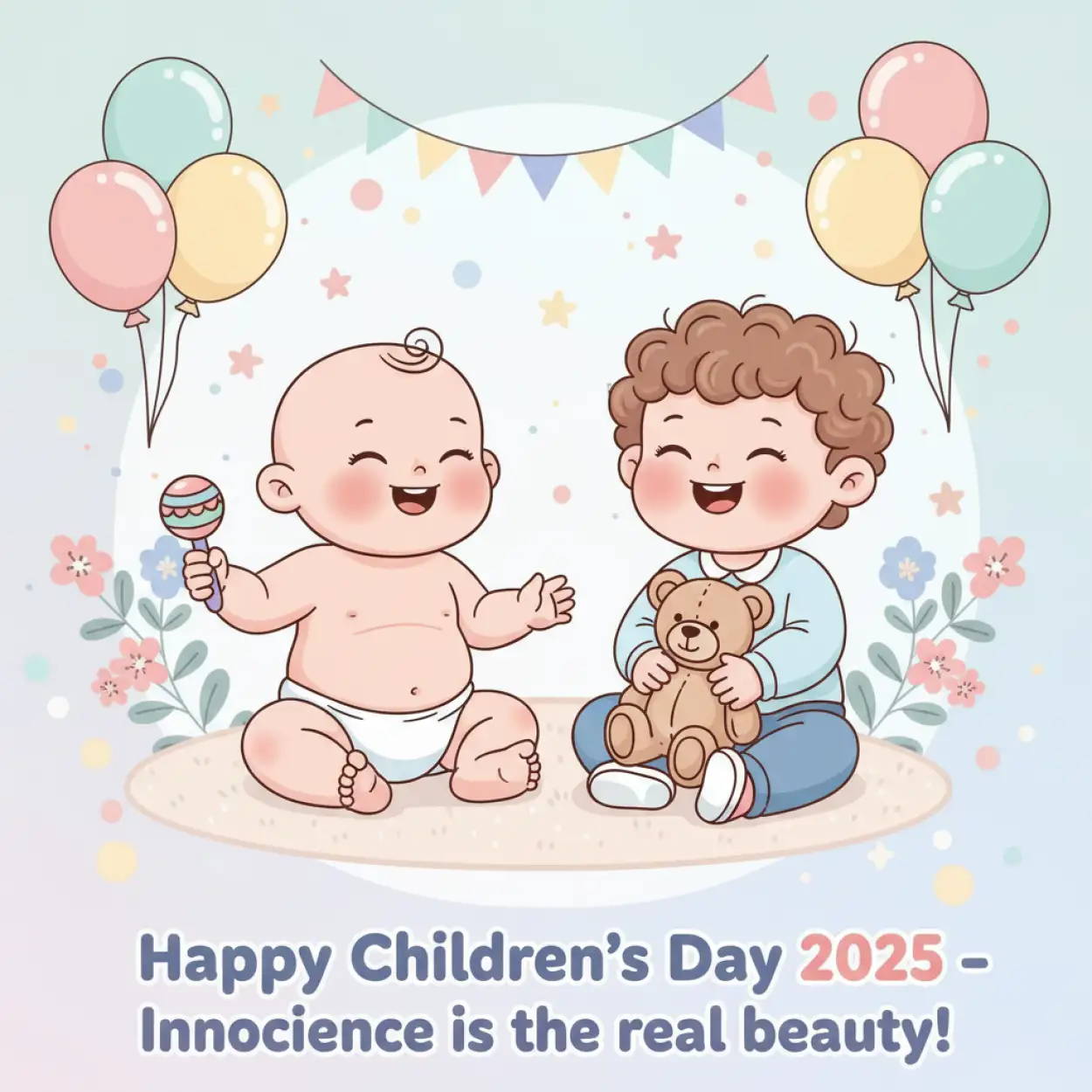 happy childrens day 2025 hd wallpaper free download