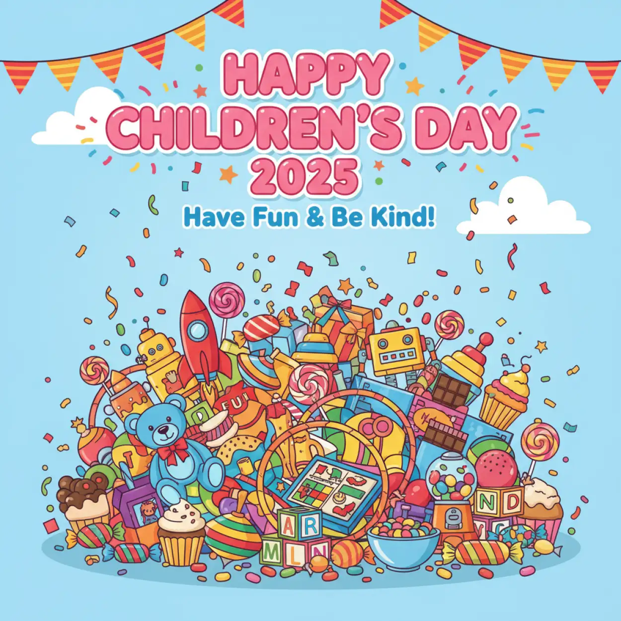 happy childrens day 2025 message for son and daughter