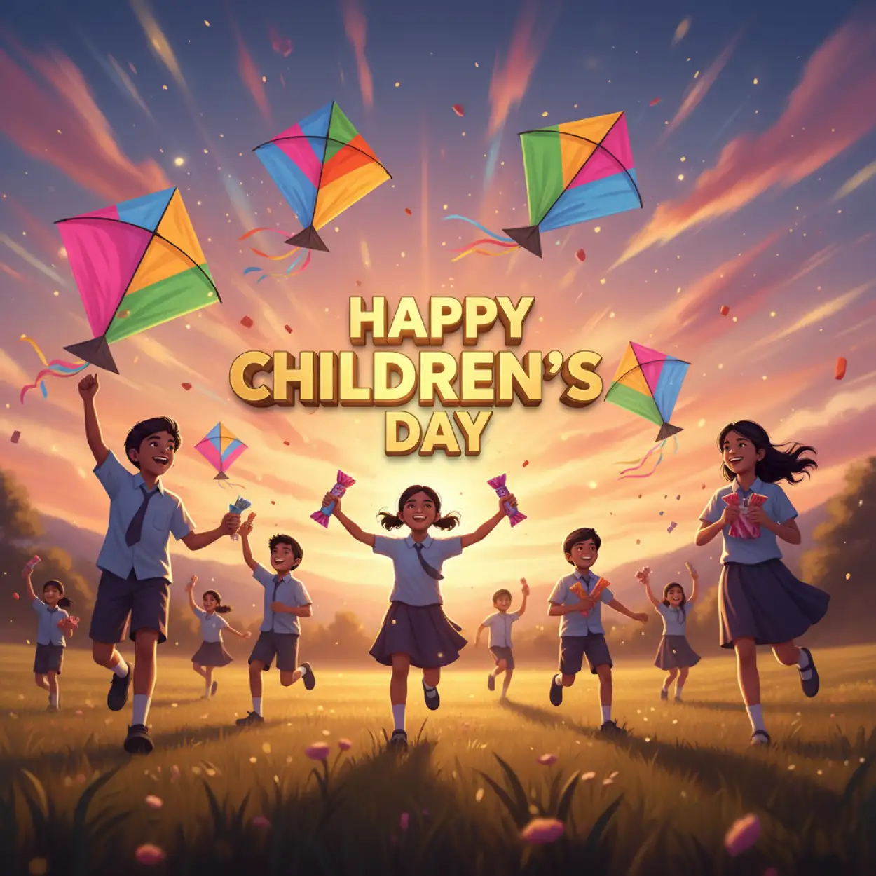 happy childrens day 2025 png without background