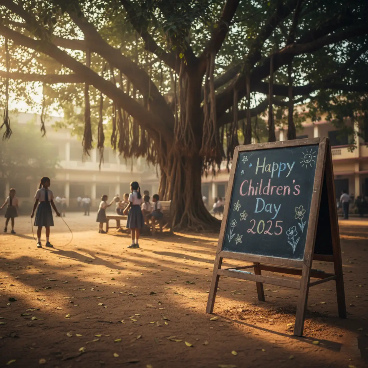 happy childrens day 2025 theme poster design