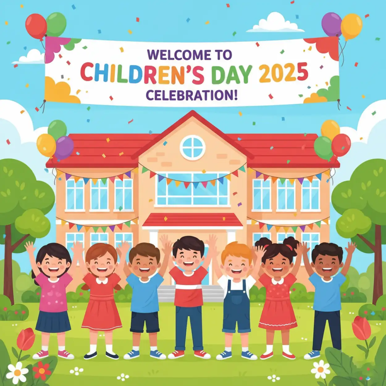 happy childrens day 2025 transparent background image