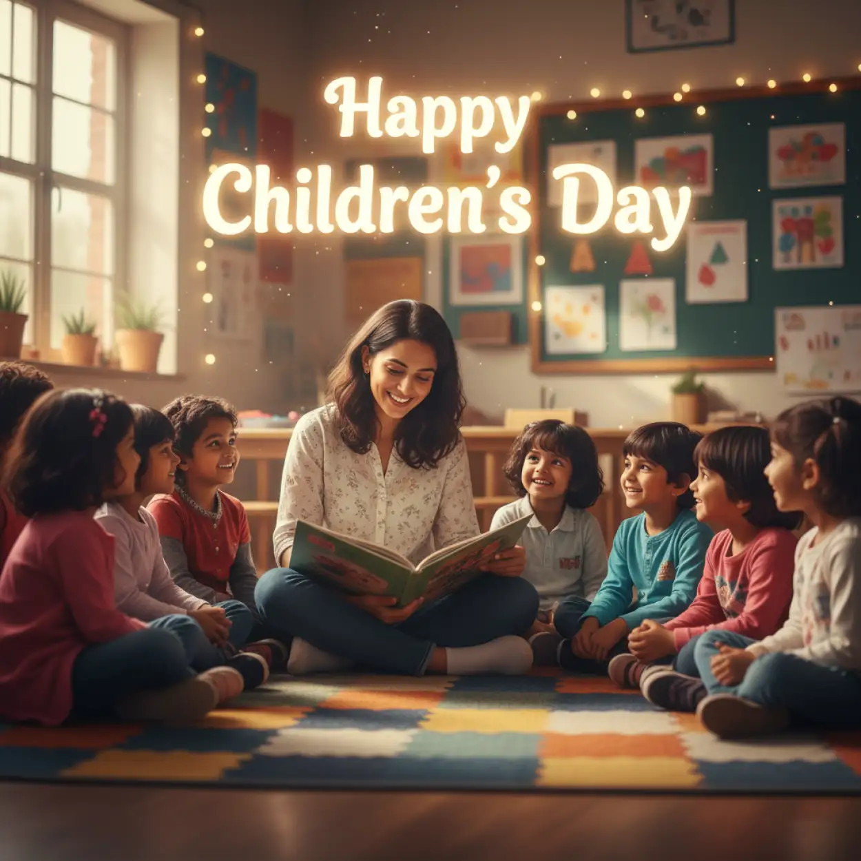 happy childrens day 3d art wallpaper