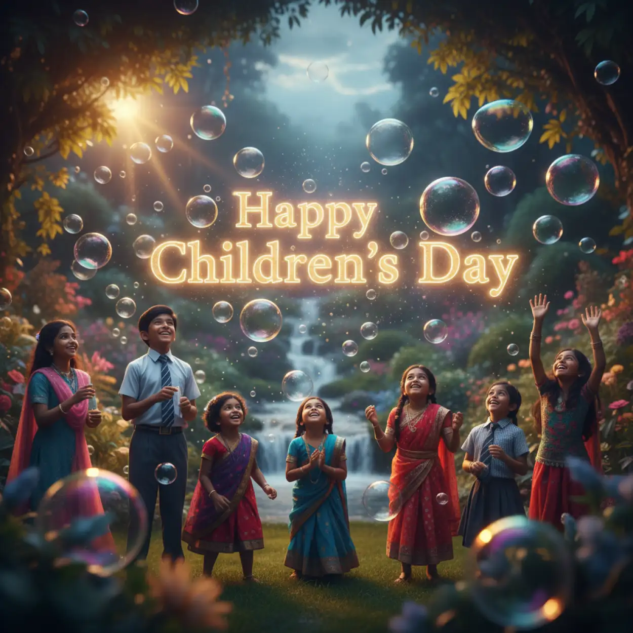 Free Download Happy Childrens Day Chart Design For School Project - High Quality Happy Childrens Day Background