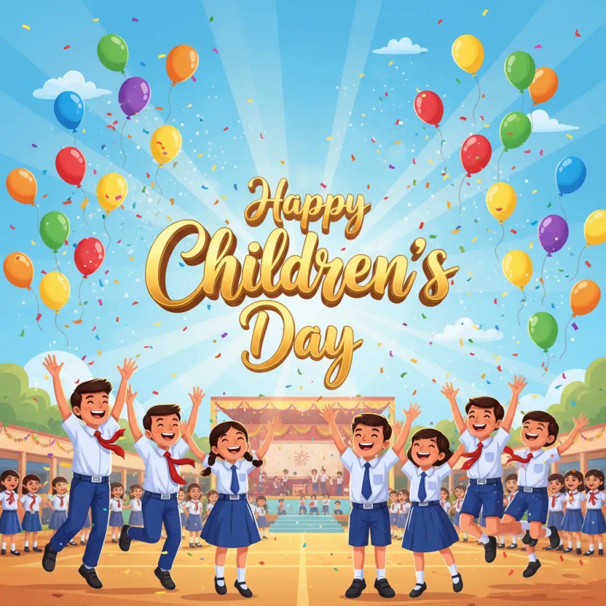 Happy Childrens Day Kids Illustration Png - Royalty Free Happy Childrens Day Image | Pngmagic Free Download Happy Childrens Day Kids Illustration Png - High Quality Happy Childrens Day PNG Image