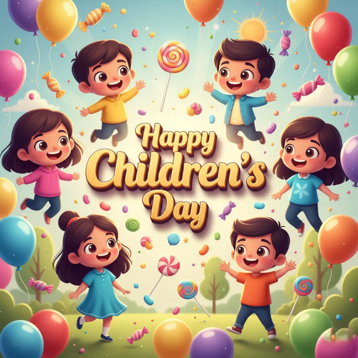 happy childrens day photo background hd