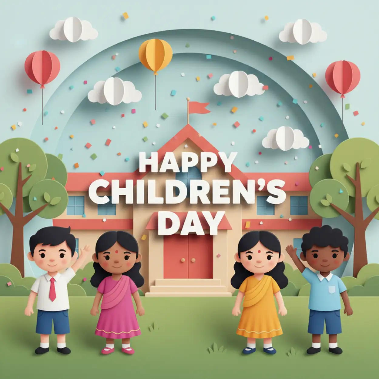 happy childrens day png image for editing