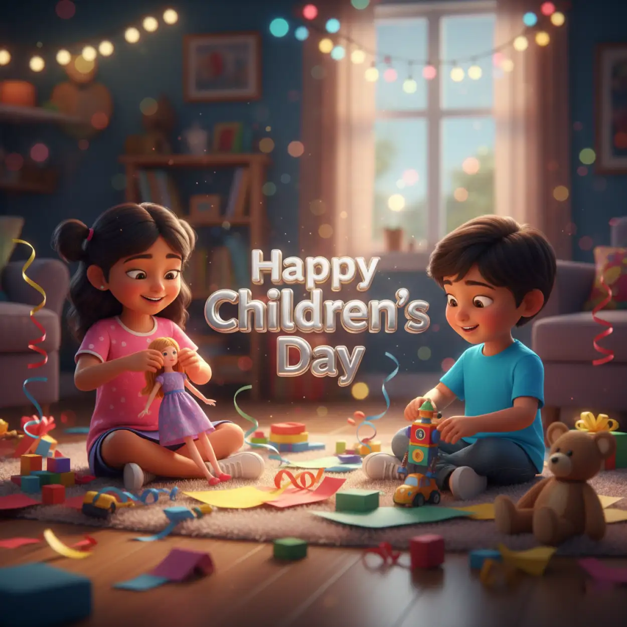 happy childrens day png transparent background