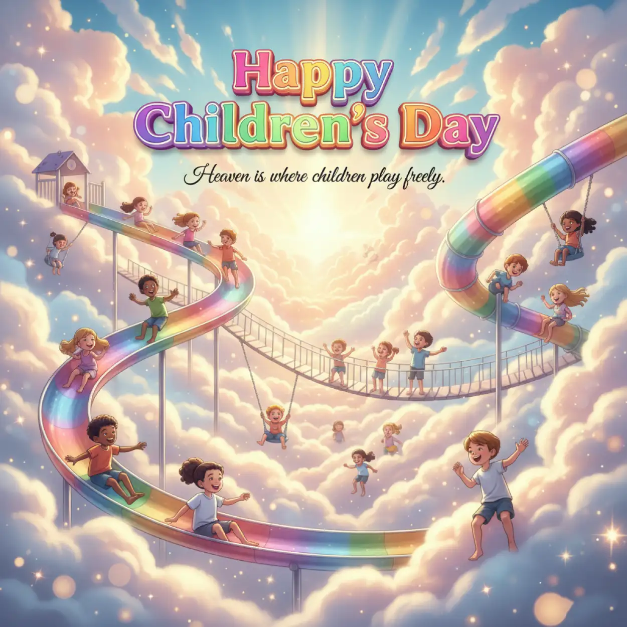 happy childrens day quote banner design