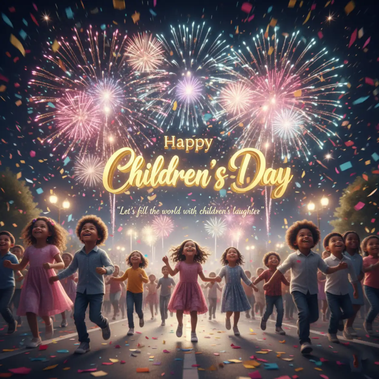 happy childrens day quotes with cute baby photo