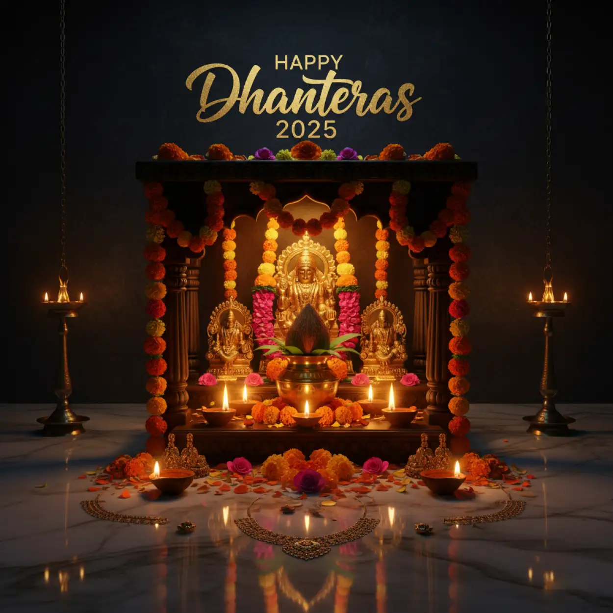 happy dhanteras 2025 hd 4k images