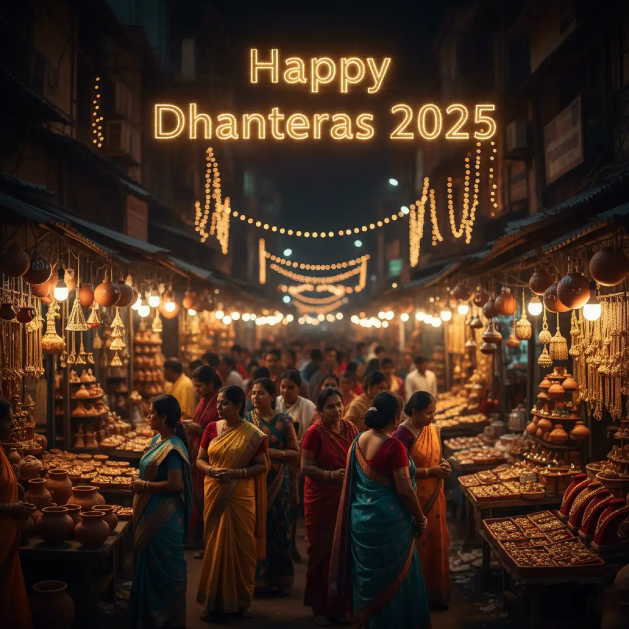 Happy Dhanteras 2025 Wishes With Gold Background - Royalty Free Happy Dhanteras 2025 Image | Pngmagic Free Download Happy Dhanteras 2025 Wishes With Gold Background - High Quality Happy Dhanteras 2025 Background