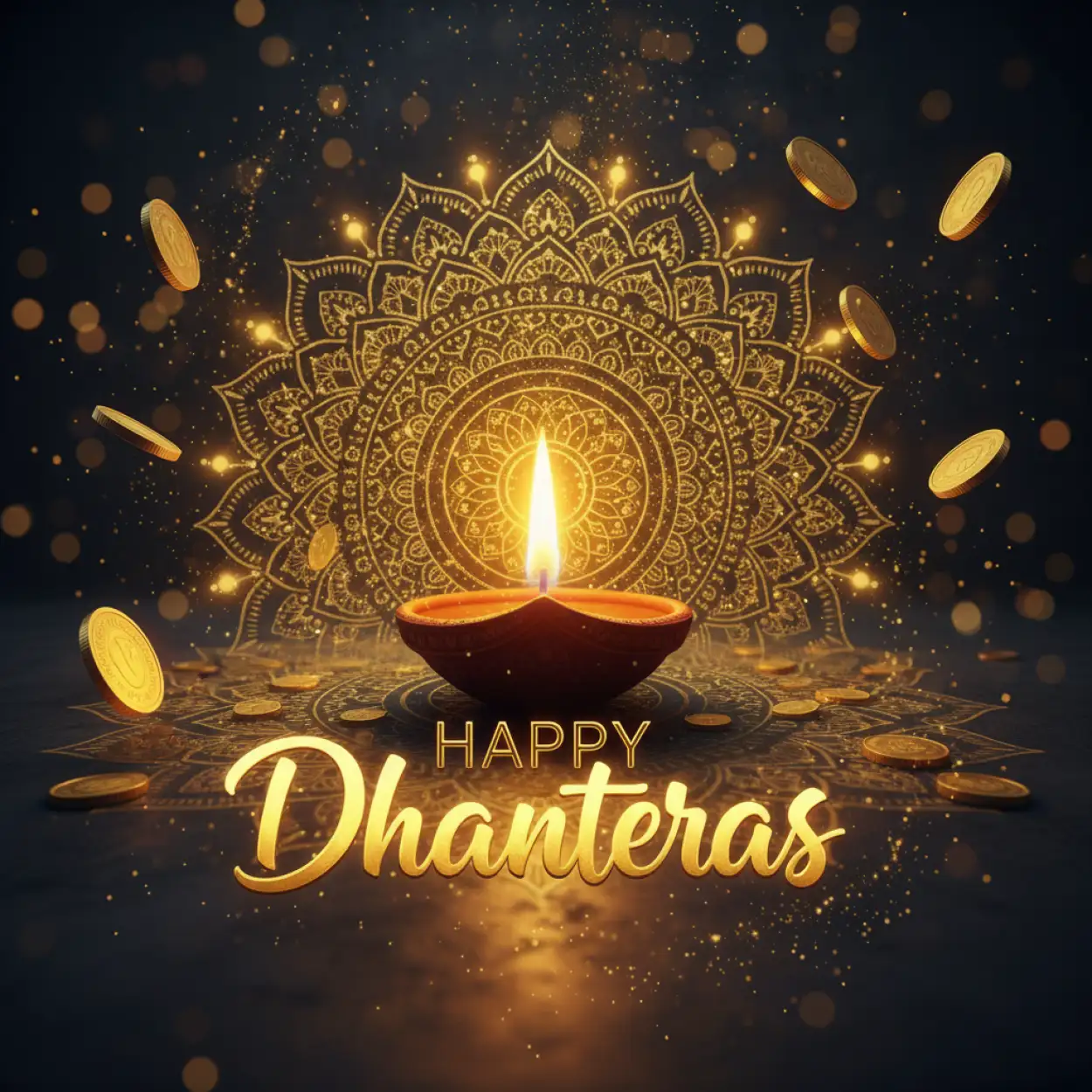 Free Download Happy Dhanteras Invitation Card Design - High Quality Happy Dhanteras Background