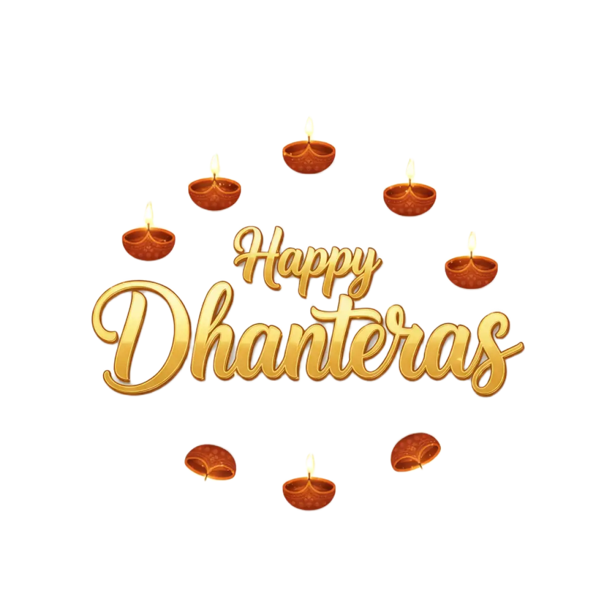 happy dhanteras png for digital marketing post