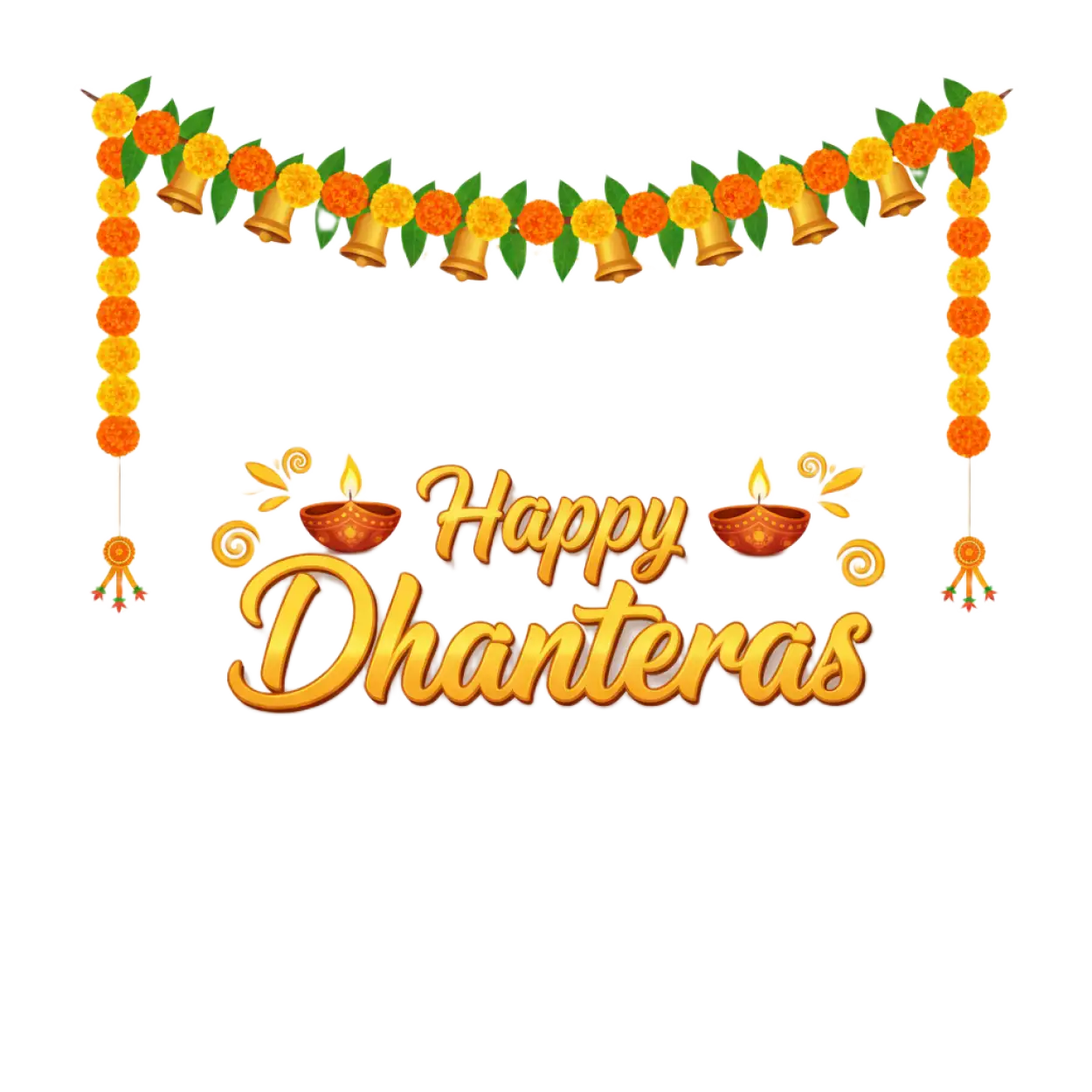 happy dhanteras png for facebook post