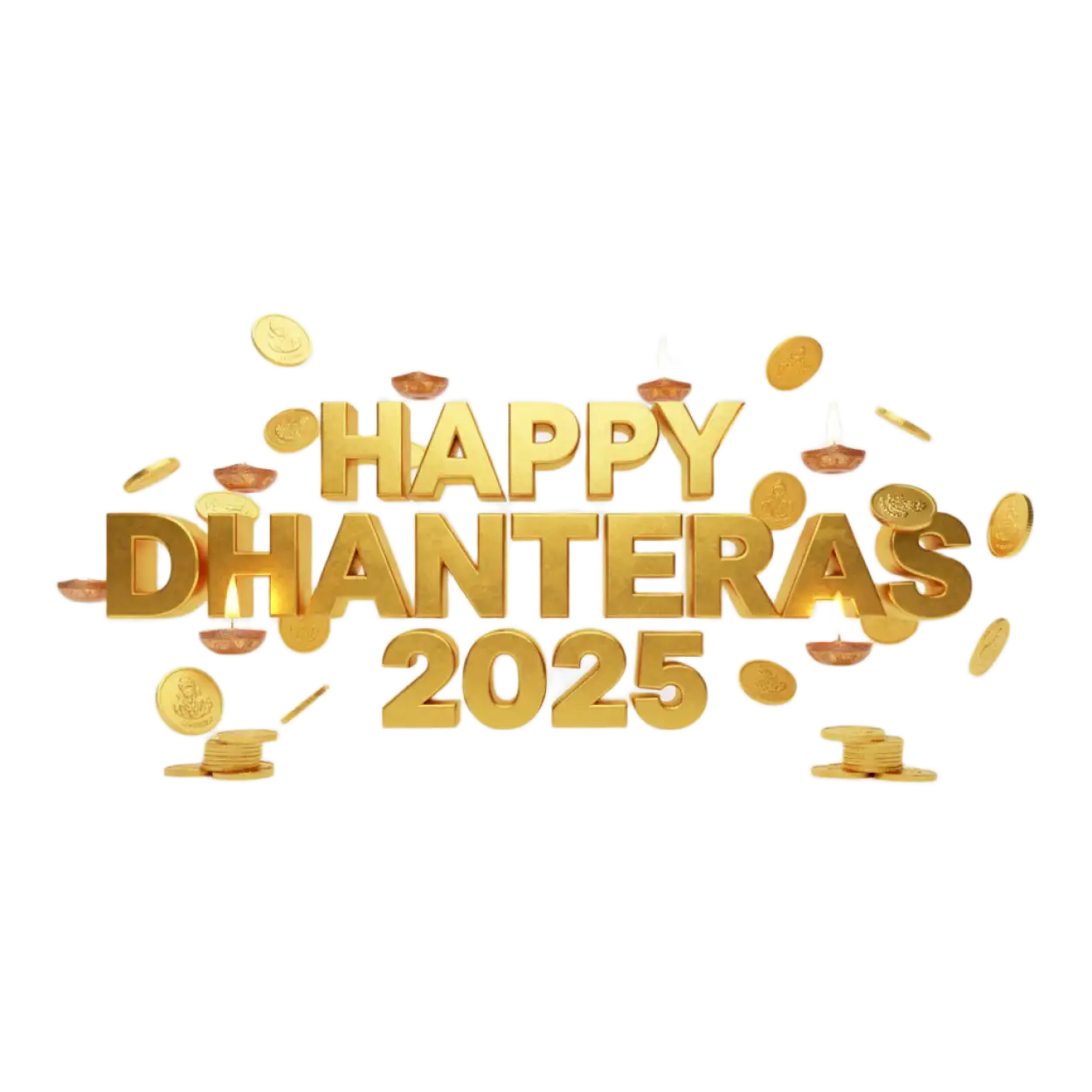 happy dhanteras png for greeting cards