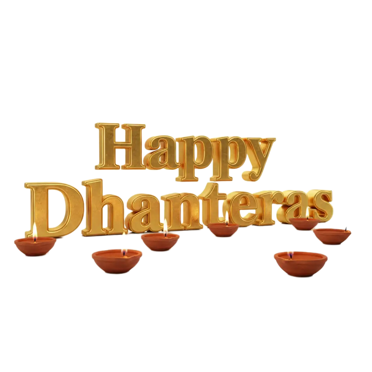 happy dhanteras png with decorative background