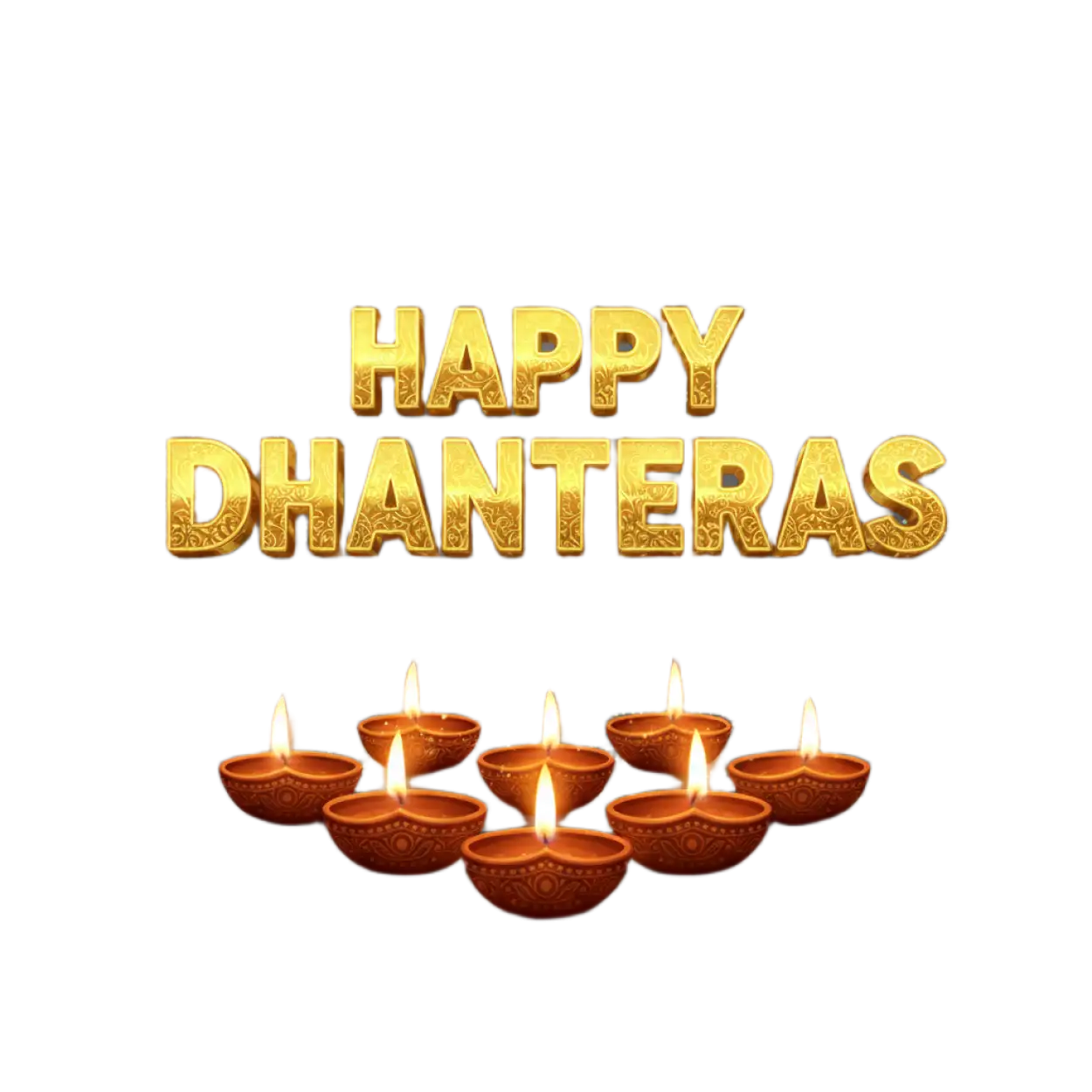 happy dhanteras png with wealth and prosperity theme