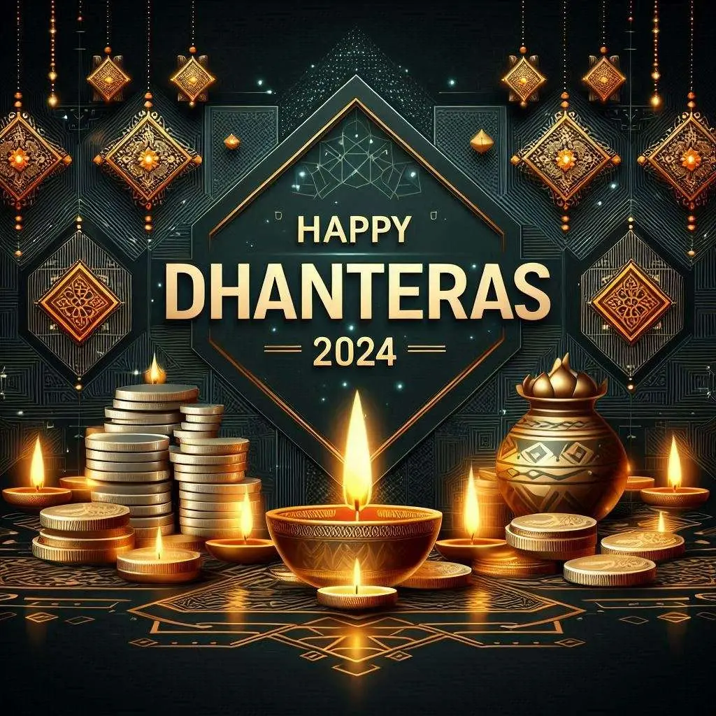 happy dhanteras puja images 2024