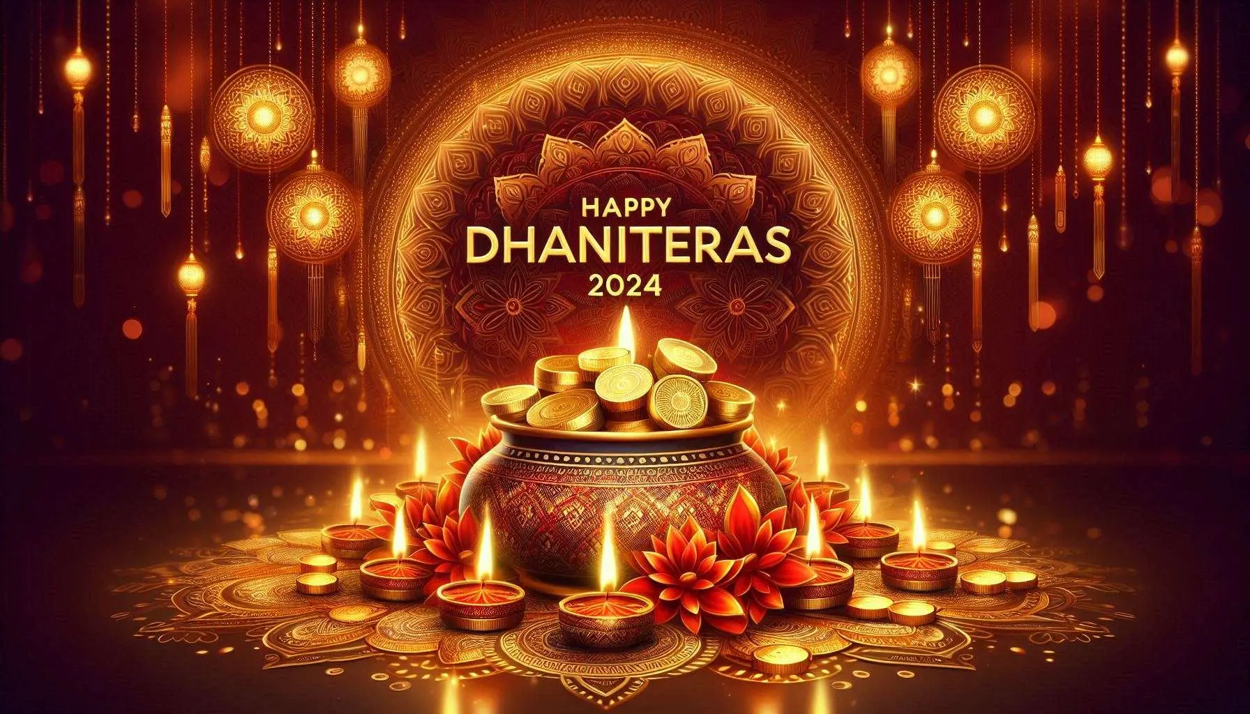 happy dhanteras shopping images 2024