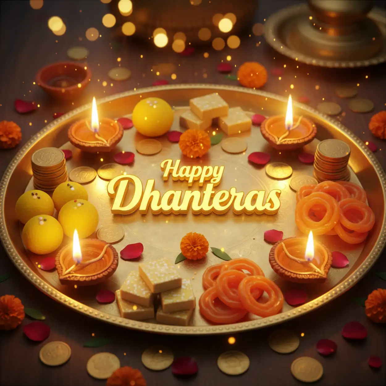 happy dhanteras silver coin png free