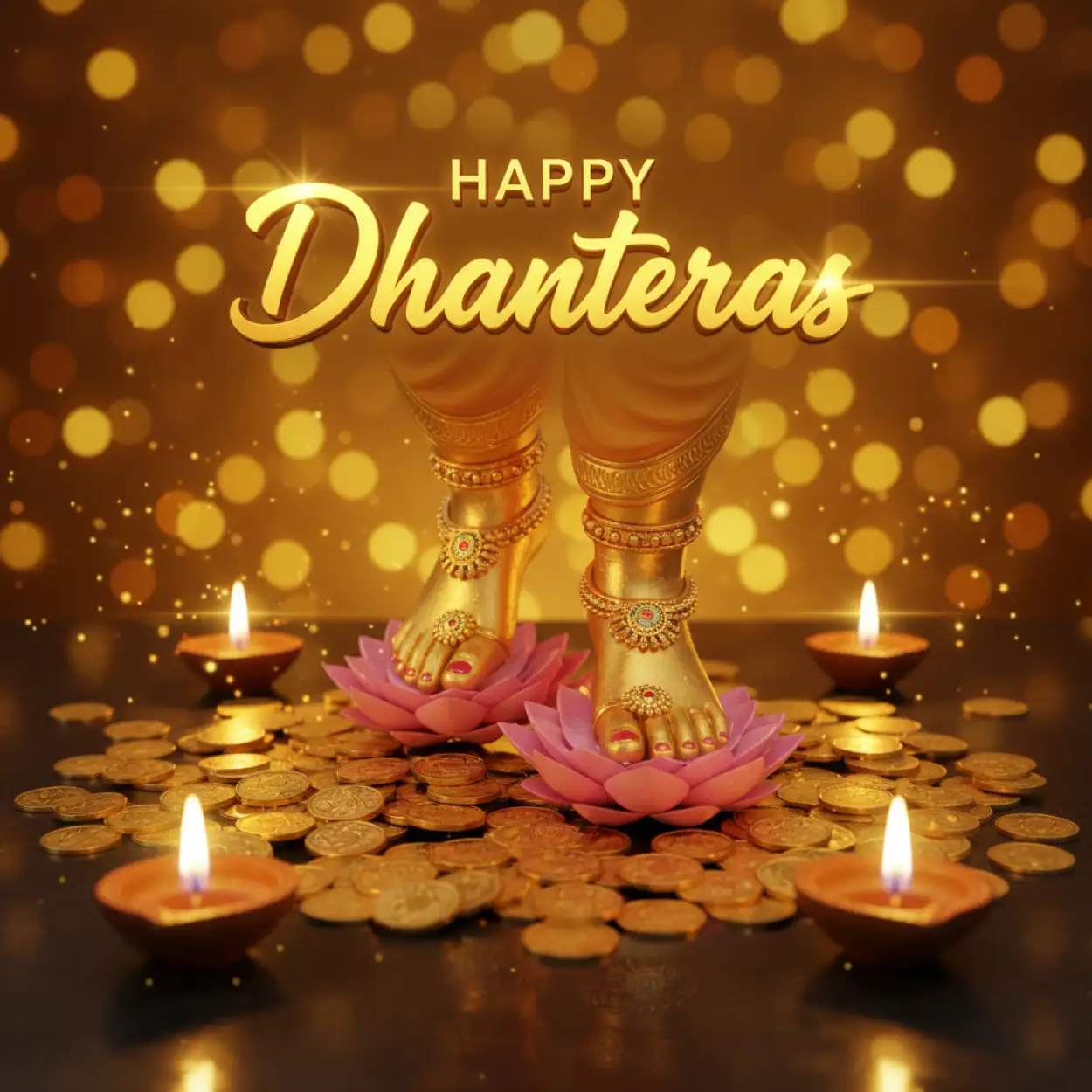 Free Download Happy Dhanteras Wishes For Family And Relatives - High Quality Happy Dhanteras Background