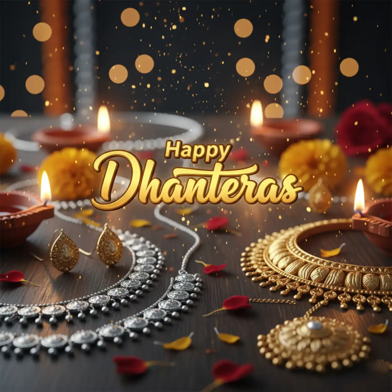 Free Download Happy Dhanteras Wishes Hd Wallpaper Download - High Quality Happy Dhanteras Background