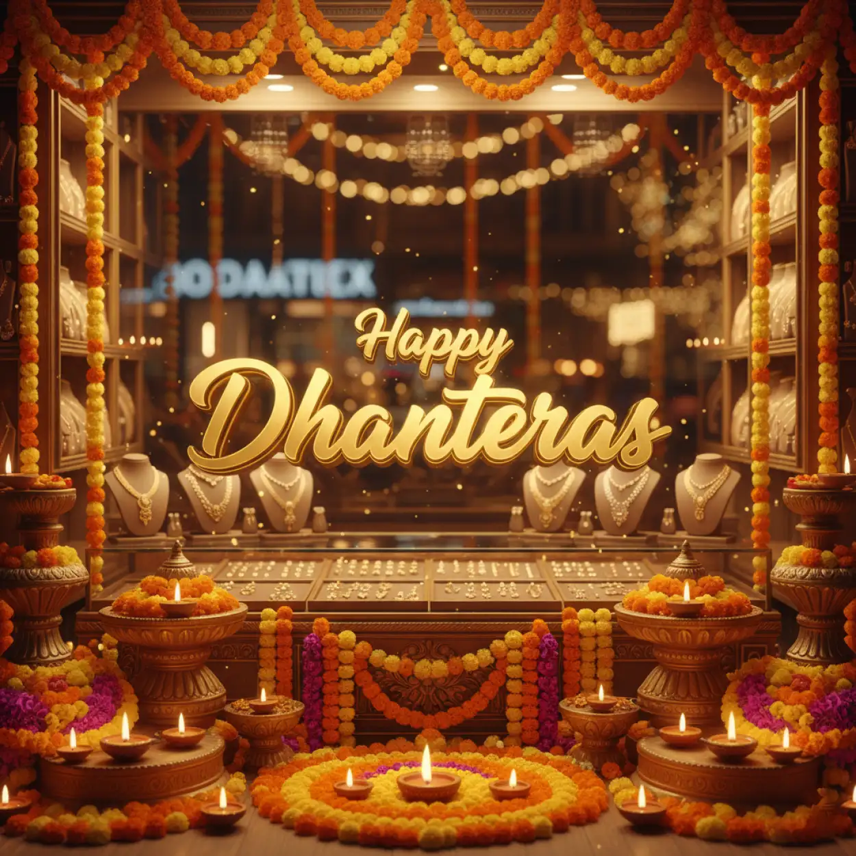 Free Download Happy Dhanteras Wishes With Lord Ganesha Image - High Quality Happy Dhanteras Background