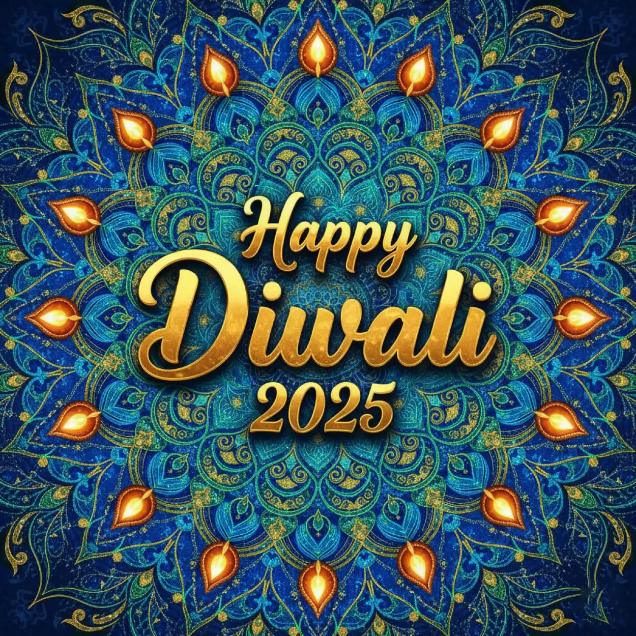 happy diwali 2025 background for poster design