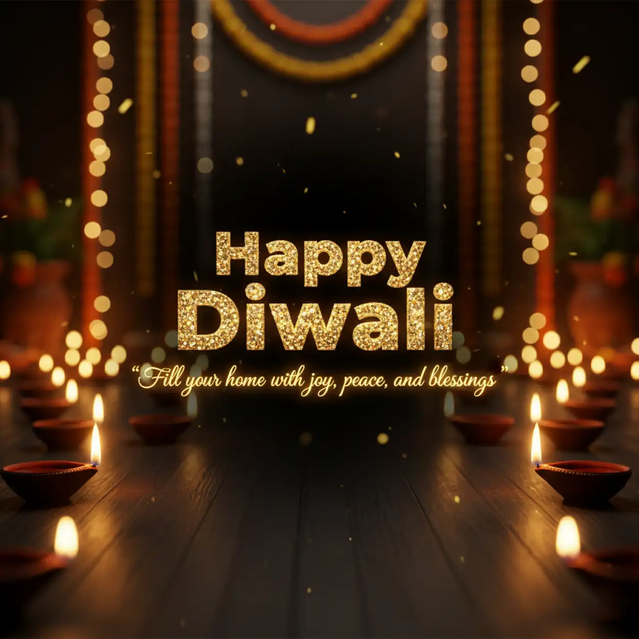 happy diwali 2025 images with motivational quotes