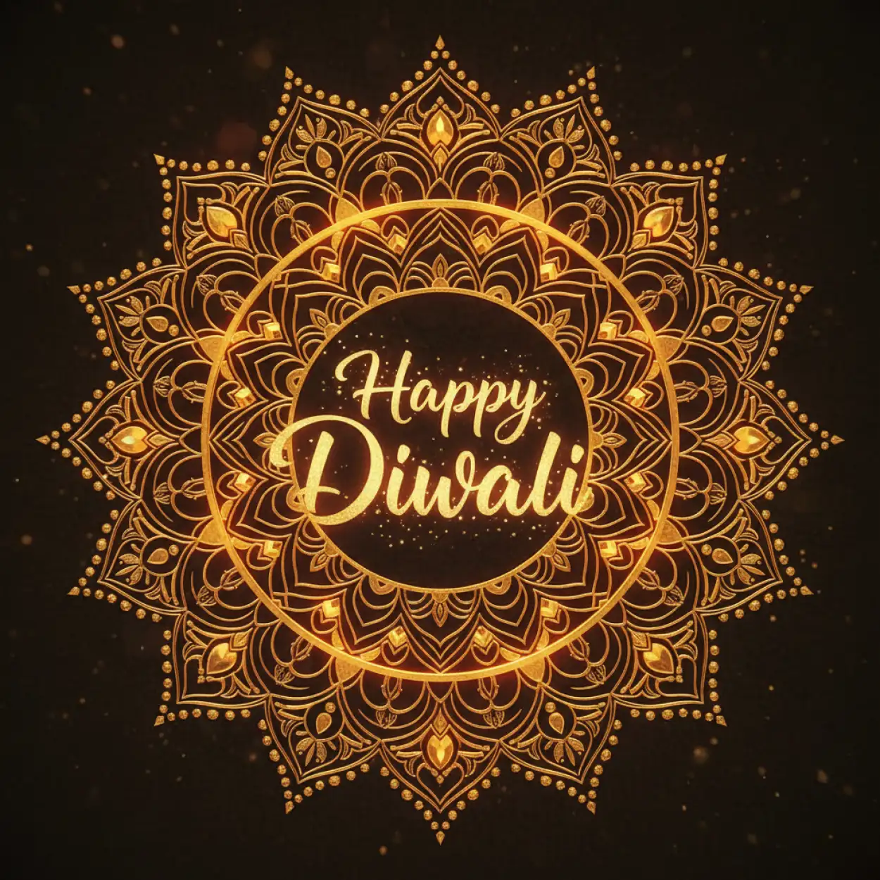 happy diwali 2025 poster for social media