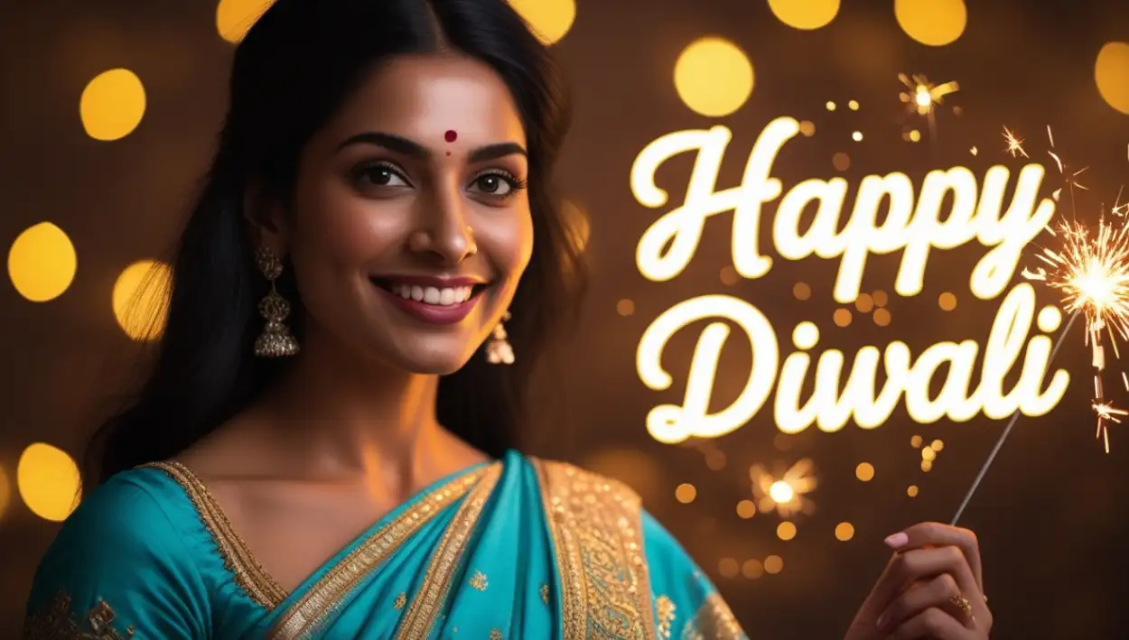 Happy Diwali Diyas And Lights Background - Royalty Free Happy Diwali Image | Pngmagic Free Download Happy Diwali Diyas And Lights Background - High Quality Happy Diwali Background
