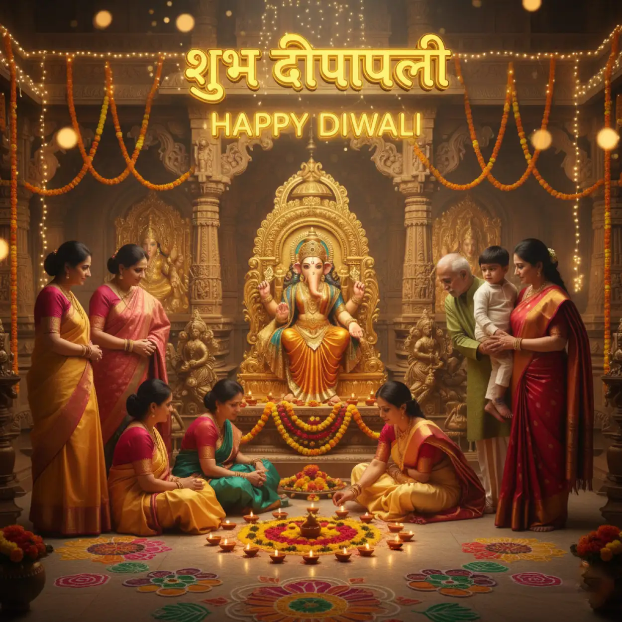 Happy Diwali Illustration With Goddess Lakshmi - Royalty Free Happy Diwali With Lakshmi Image | Pngmagic Free Download Happy Diwali Illustration With Goddess Lakshmi - High Quality Happy Diwali With Lakshmi Background